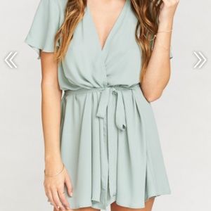 SHOW ME YOUR MUMU Whitney Wrap Silver Sage Crisp